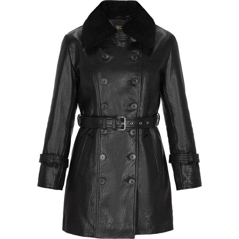 faina Prechodný kabát čierna 66144132