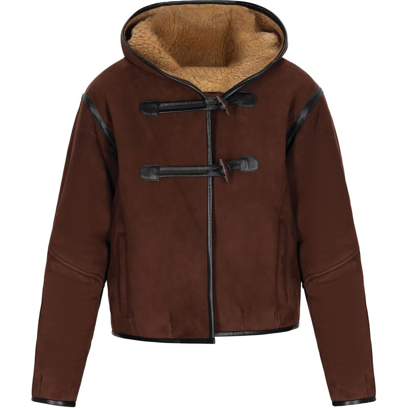 DreiMaster Vintage Prechodná bunda tmavohnedá / čierna 66144547