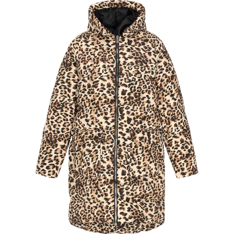 faina Zimný kabát krémová / hnedá 66144808