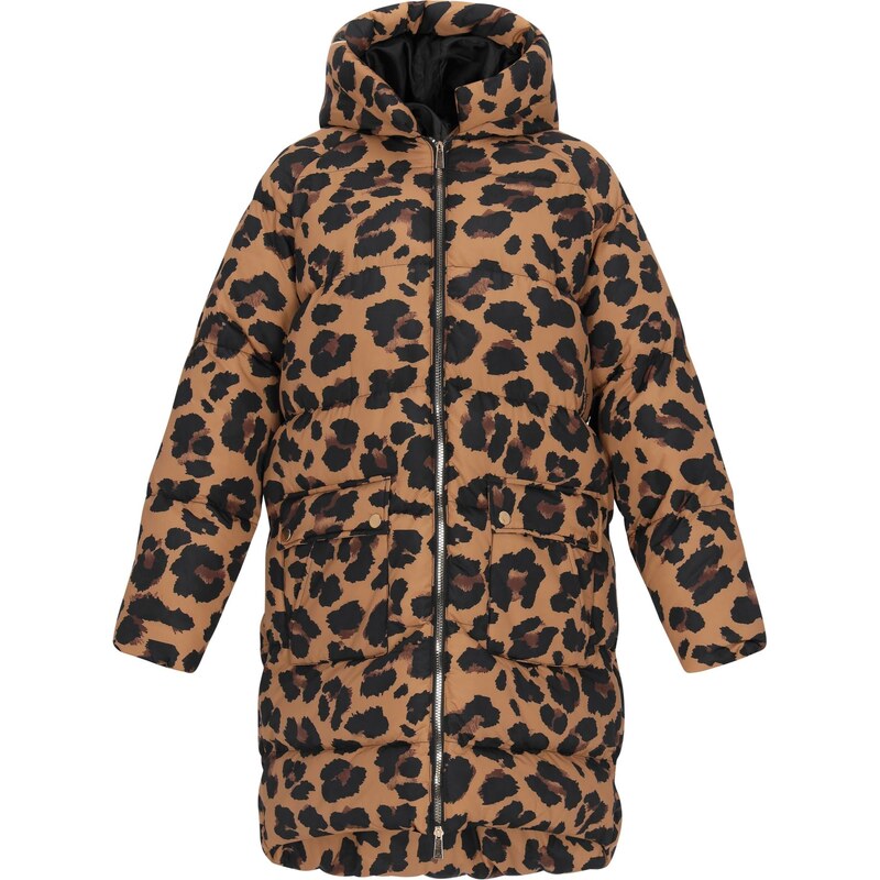 faina Zimný kabát hnedá / čierna 66144810