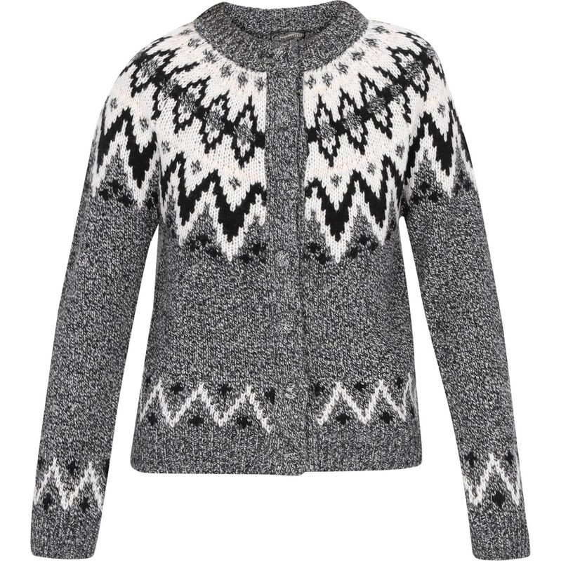 DreiMaster Vintage Kardigán Vintage čierna / biela 66144856