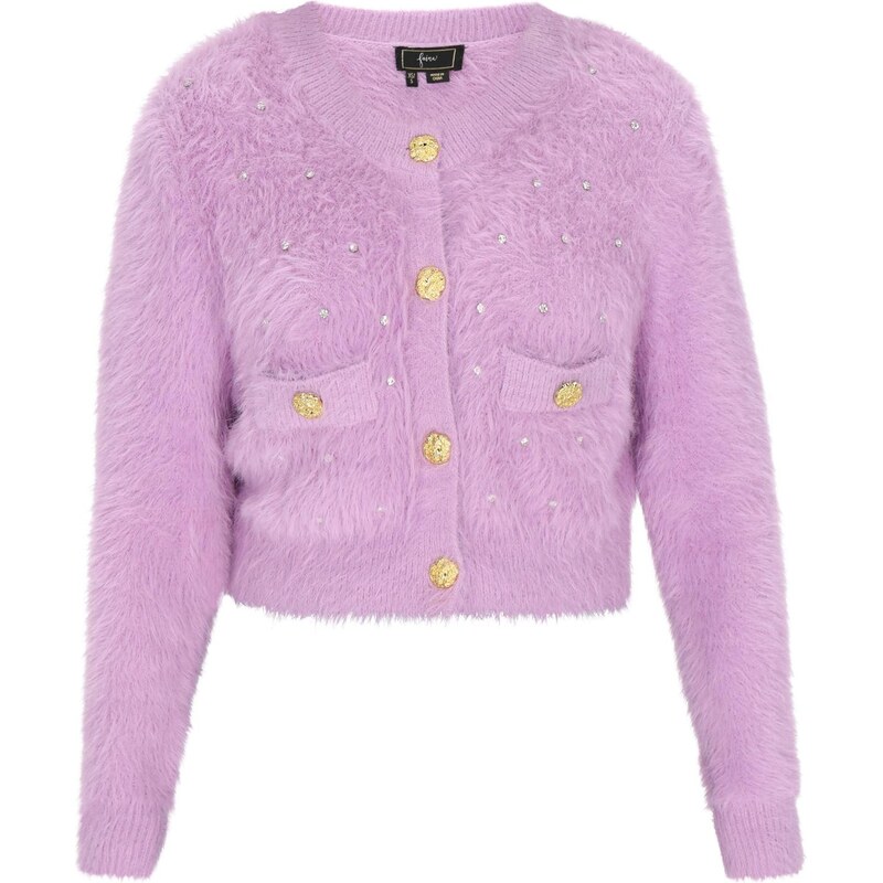 faina Kardigán Fashion Look slivková 66144905