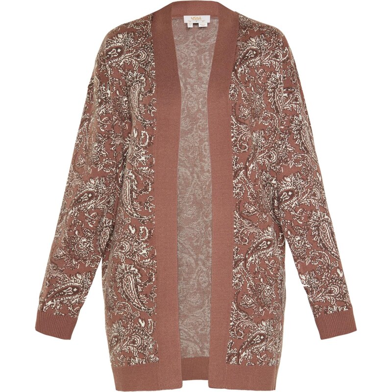 usha FESTIVAL Kardigán hnedá / biela 66144874