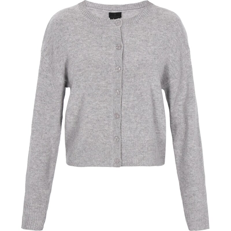 DreiMaster Klassik Kardigán Classic Look sivá melírovaná 66144888