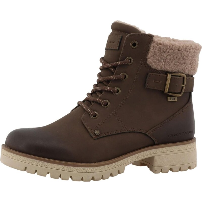 TOM TAILOR Šnurovacie členkové čižmy hnedá 66144908