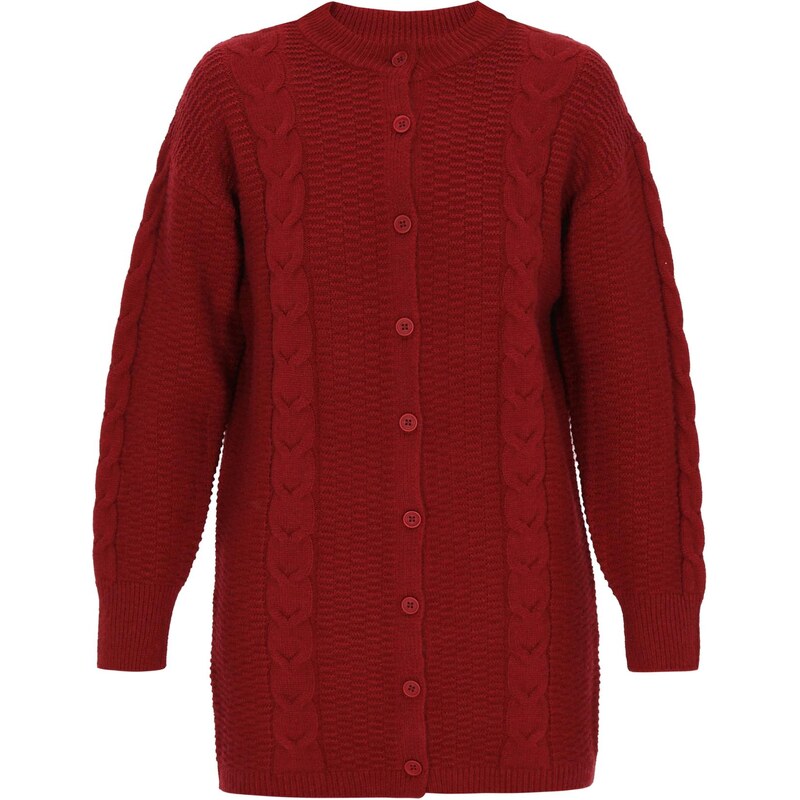 DreiMaster Vintage Kardigán tmavočervená 66144895