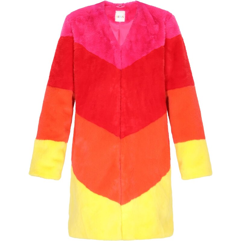 IZIA Prechodný kabát žltá / oranžová / tmavoružová / červená 66145031