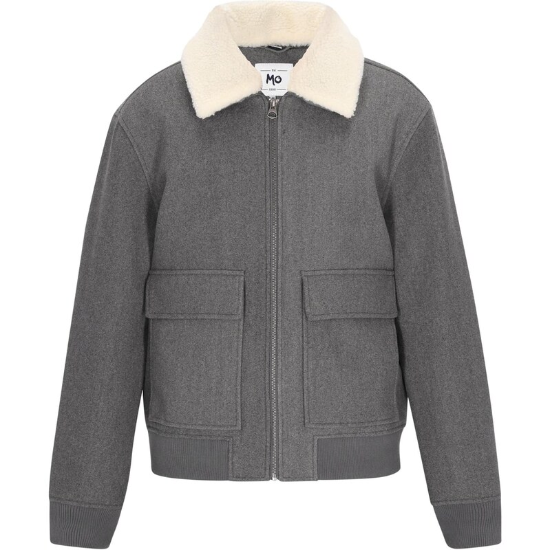 MO Prechodná bunda krémová / sivá 66145040