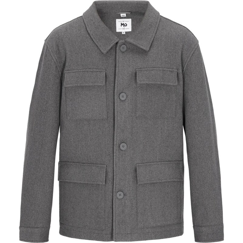 MO Prechodná bunda sivá melírovaná 66145041