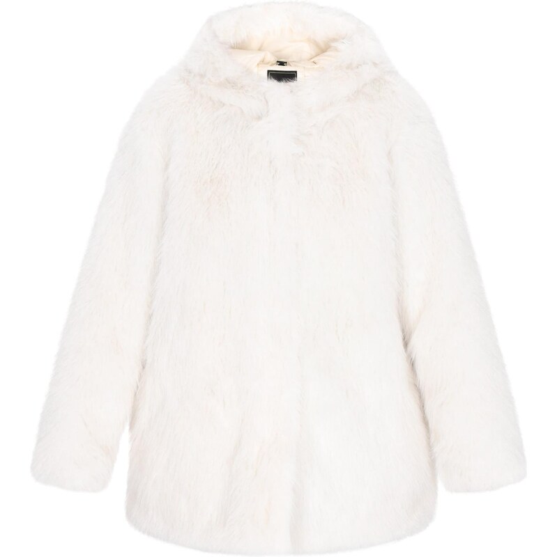 faina Zimný kabát šedobiela 66145070