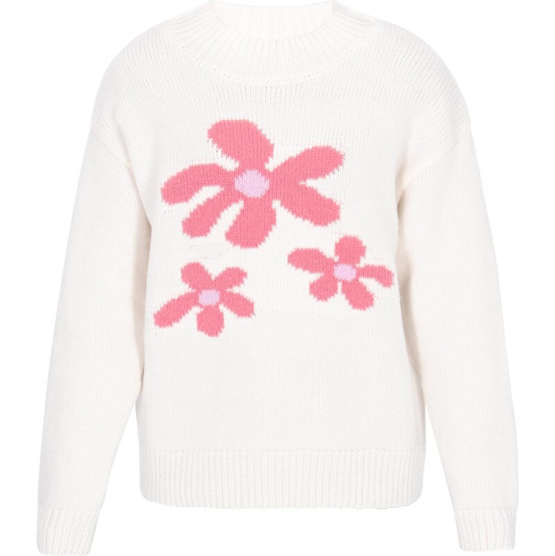 Usha Sveter ružová / šedobiela 66145223