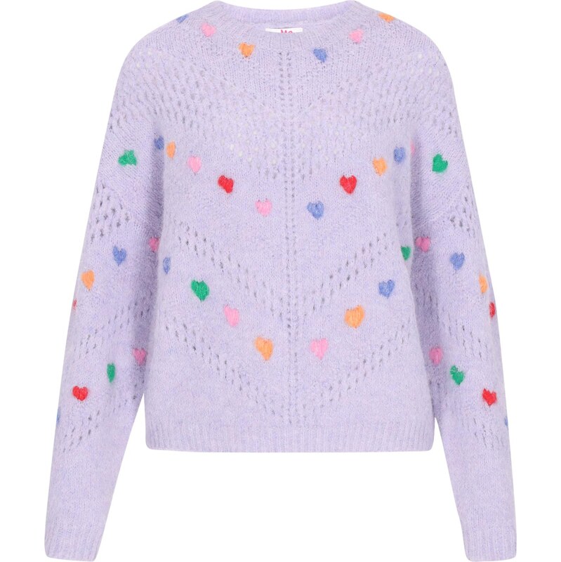 MYMO Sveter fialová / oranžová / ružová / červená 66145277