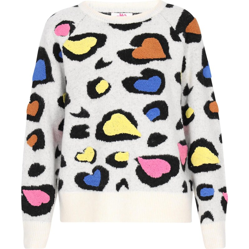 MYMO Sveter modrá denim / pastelovo žltá / oranžová / ružová / čierna 66145279