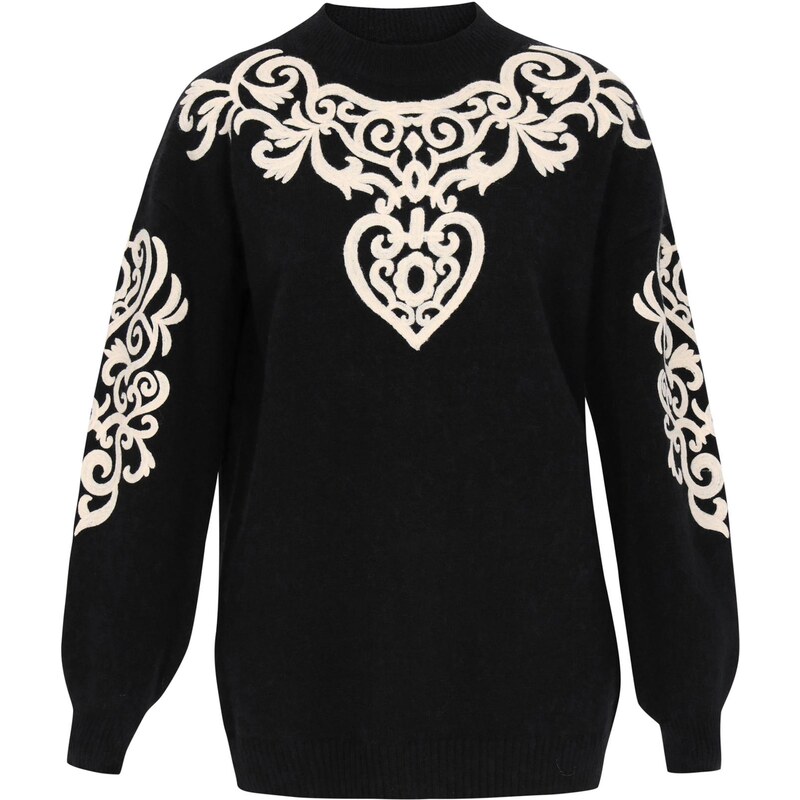 usha FESTIVAL Sveter krémová / čierna 66145262