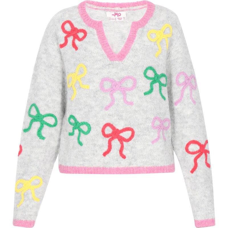 MYMO Sveter svetlosivá / zelená / ružová / červená 66145275