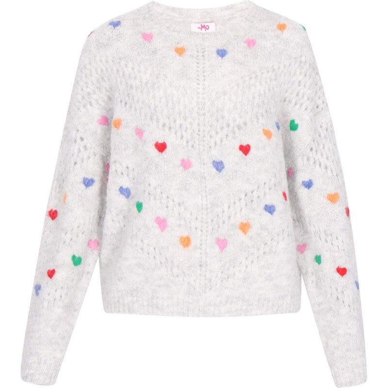 MYMO Sveter modrá denim / svetlosivá / zelená / oranžová / ružová / 66145280