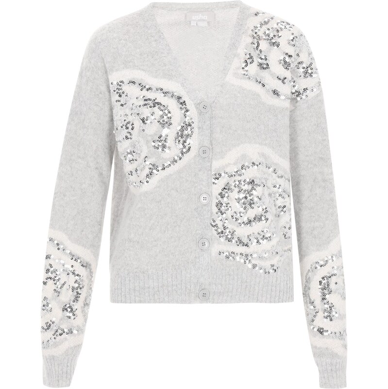 Usha Kardigán sivá 66145450