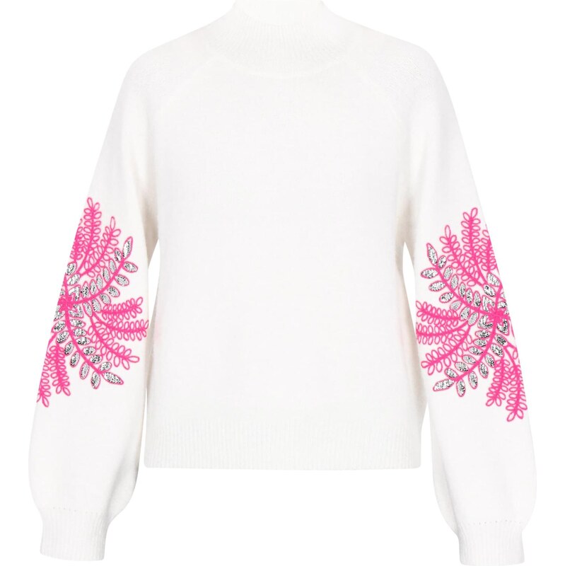 IZIA Sveter svetloružová / šedobiela 66145480