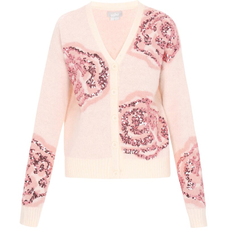 Usha Kardigán béžová / ružová 66145482