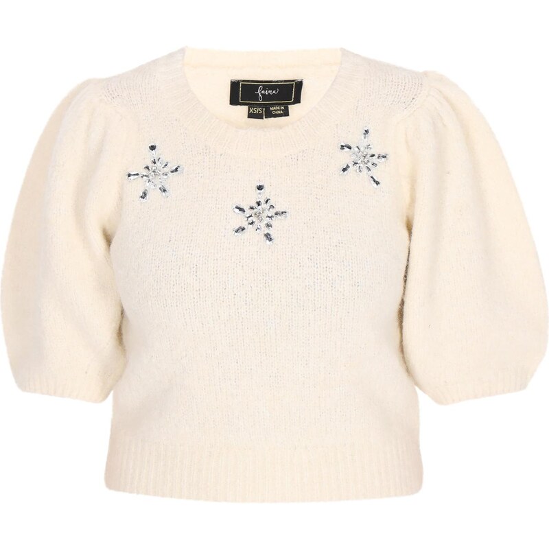 faina Sveter šedobiela 66145496