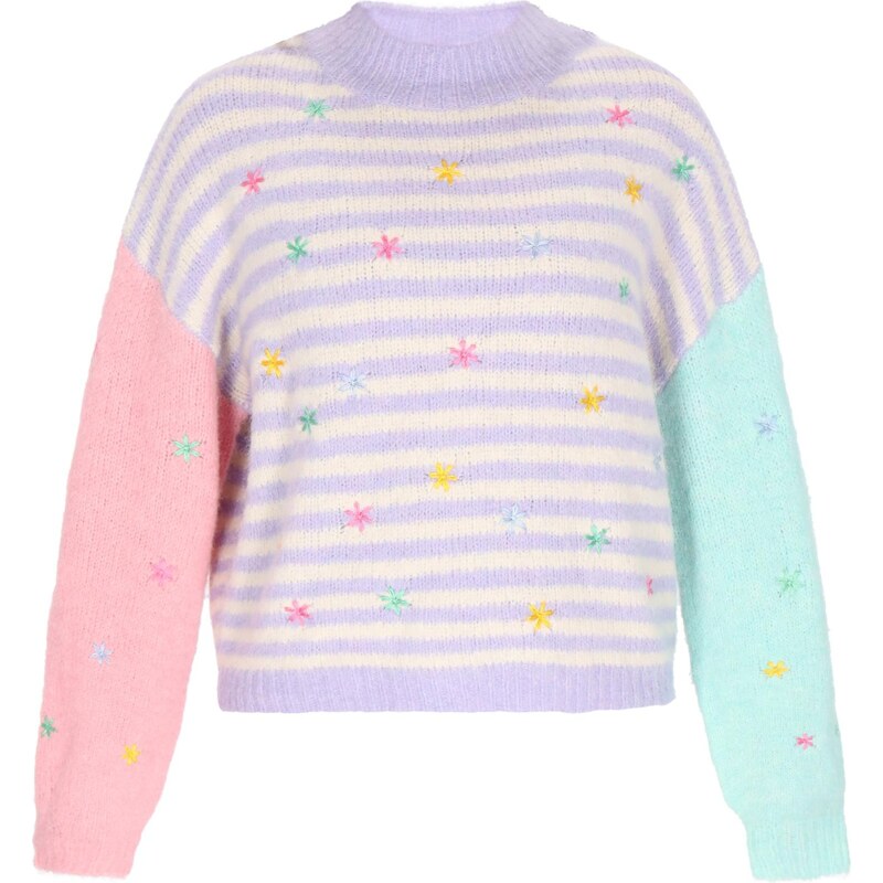 MYMO Sveter mätová / fialová / ružová 66145528