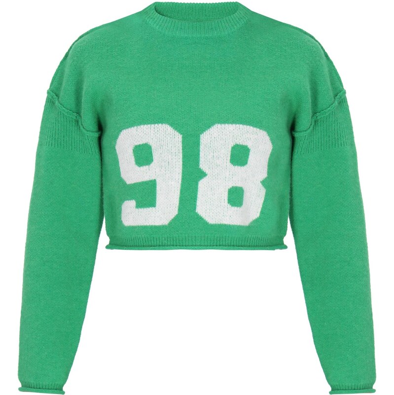 MYMO Sveter zelená / biela 66145512