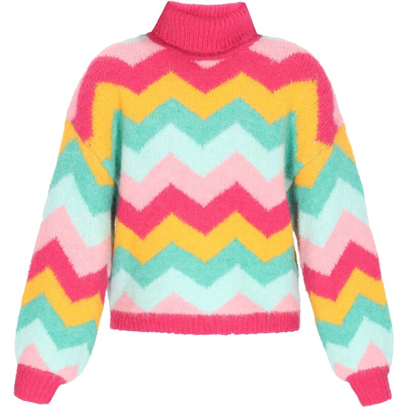 IZIA Sveter zelená / mätová / oranžová / ružová 66145488