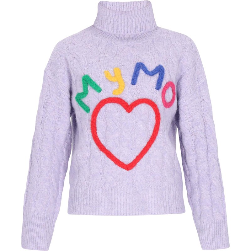 MYMO Sveter fialová / zmiešané farby 66145547