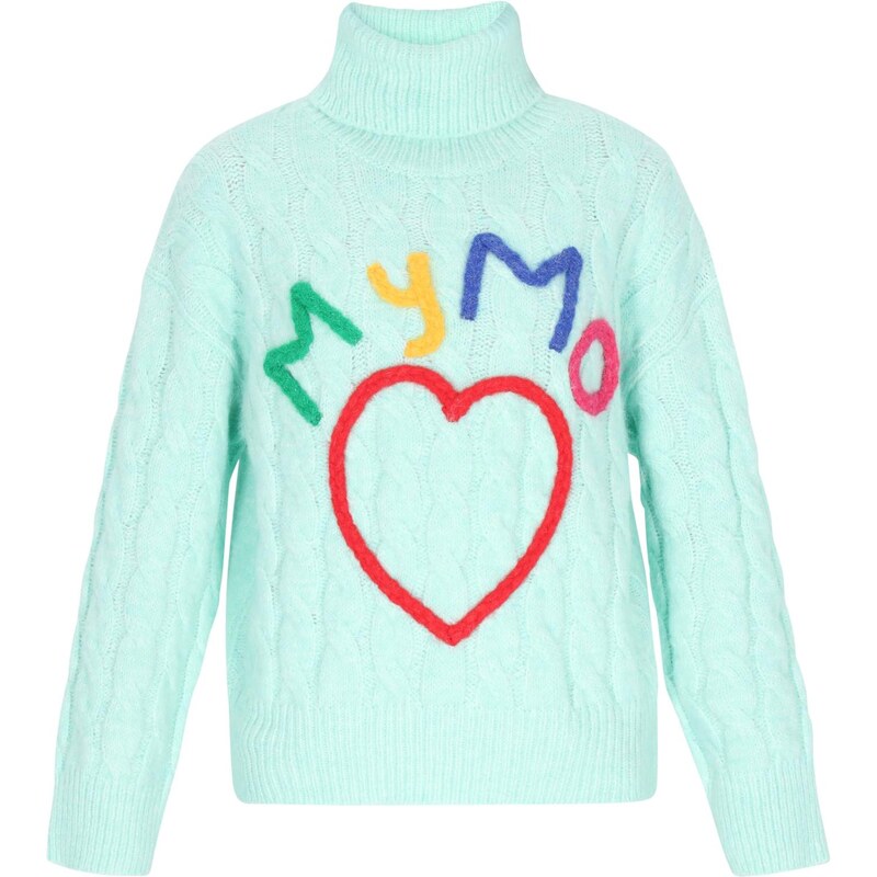 MYMO Sveter modrá / žltá / mätová / červená 66145538