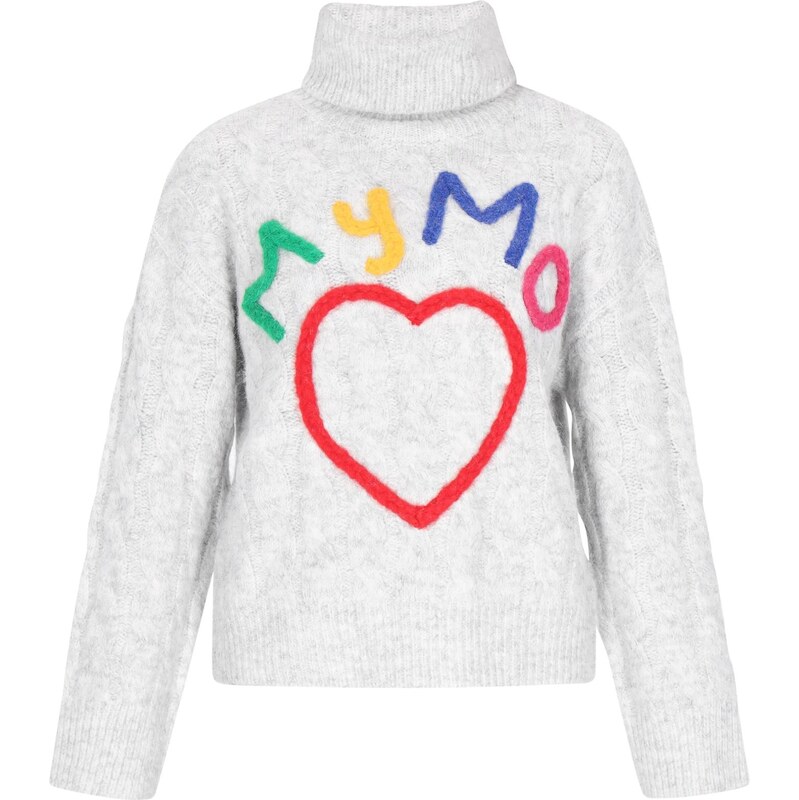 MYMO Sveter žltá / svetlosivá / zelená / červená 66145563