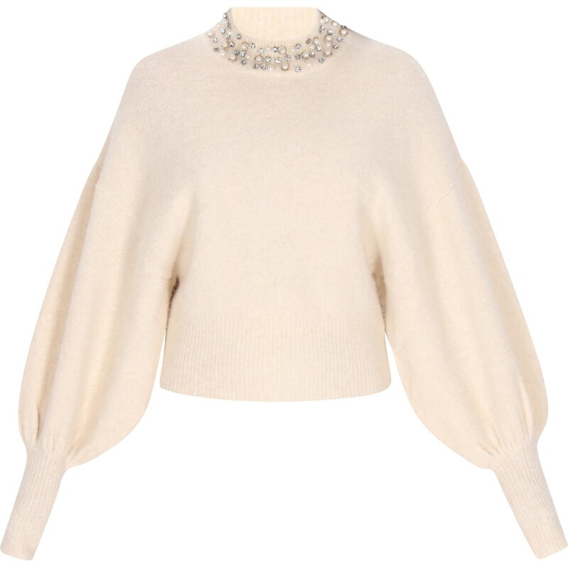 faina Oversize sveter krémová 66145597