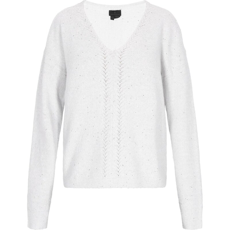 DreiMaster Klassik Sveter šedobiela 66145648