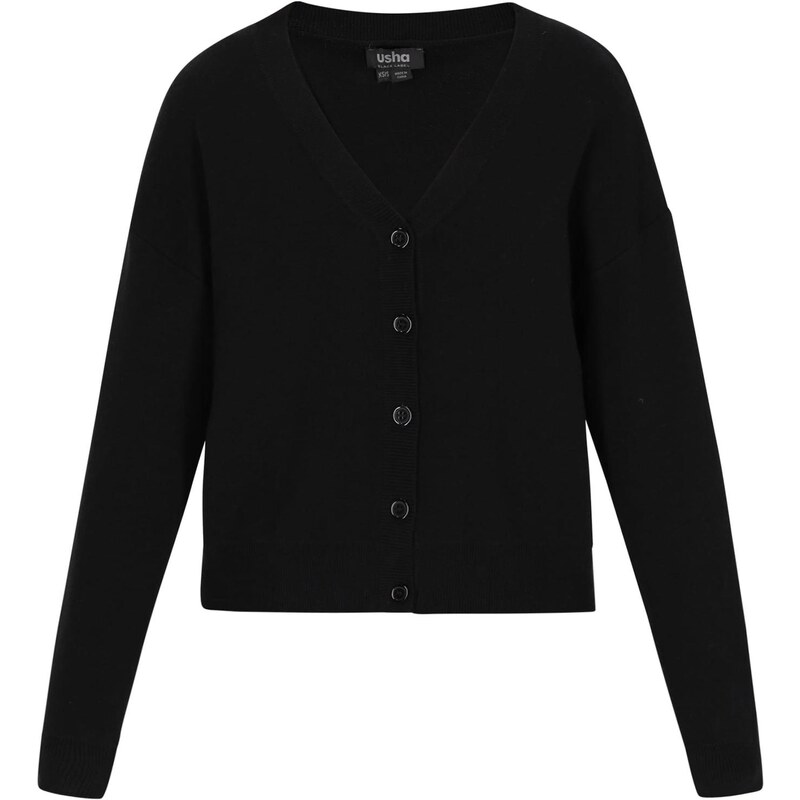 usha BLACK LABEL Kardigán čierna 66145726
