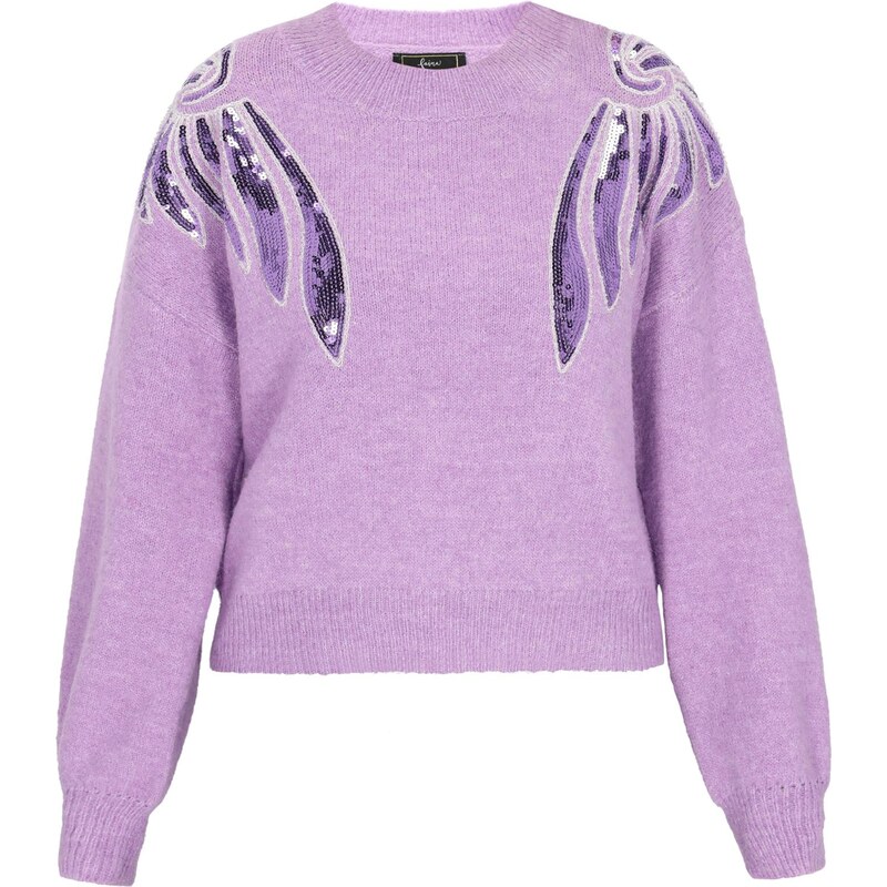 faina Sveter fialová / strieborná 66145719