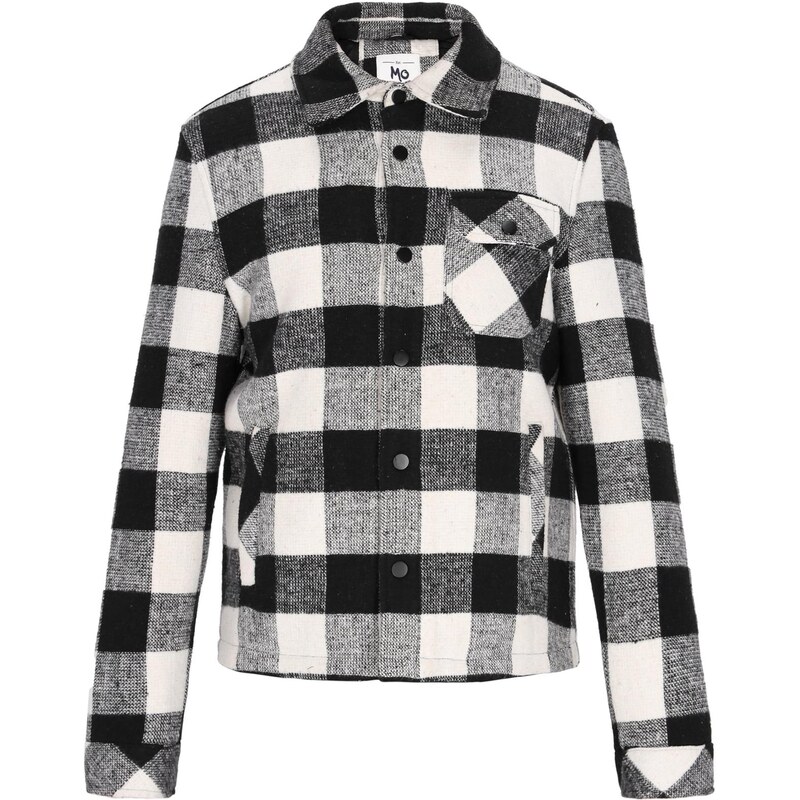 MO Prechodná bunda čierna / šedobiela 66145821