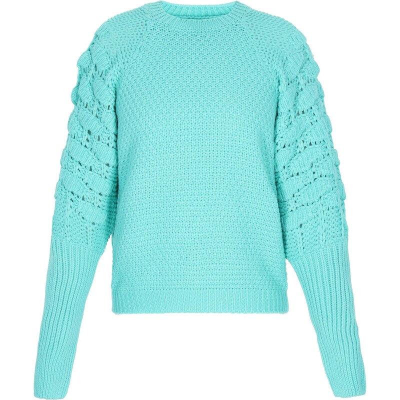IZIA Sveter Fashion Look tyrkysová 66145835