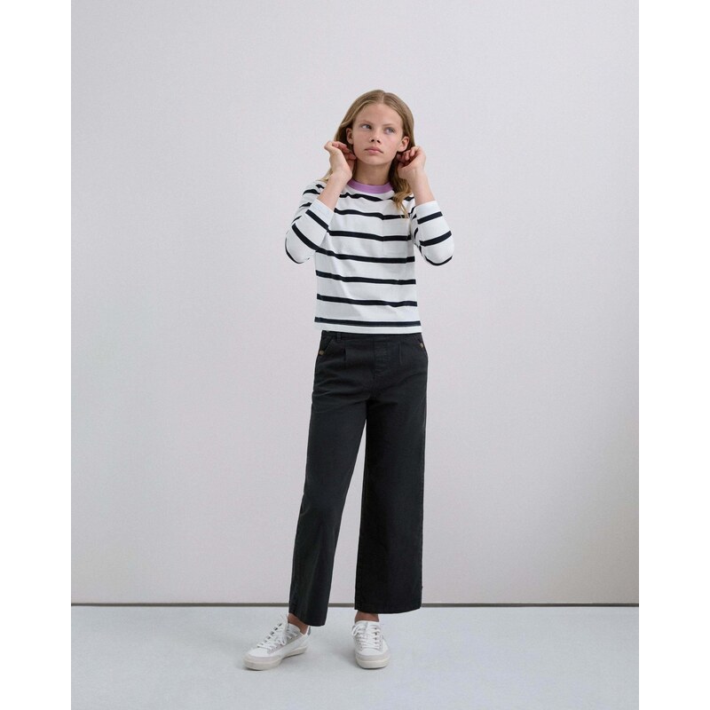 Scalpers Tričko orchideová / čierna / biela 66146133