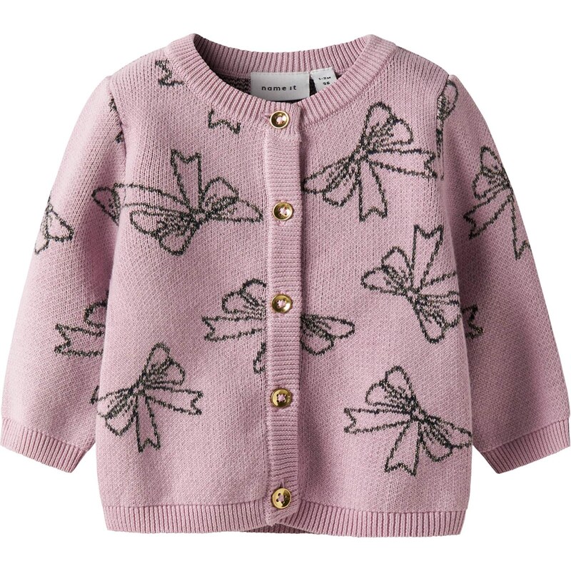 NAME IT Kardigán NBFREBOWIE svetlofialová / čierna 66146236