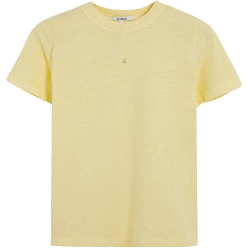 Scalpers Tričko svetložltá 66146262