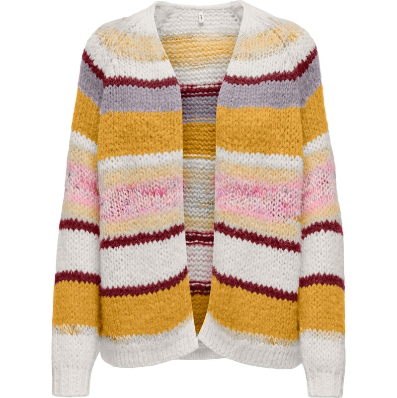 ONLY Kardigán ONLALYSSA nebielená / karí / ružová / vínovo červená 66146833