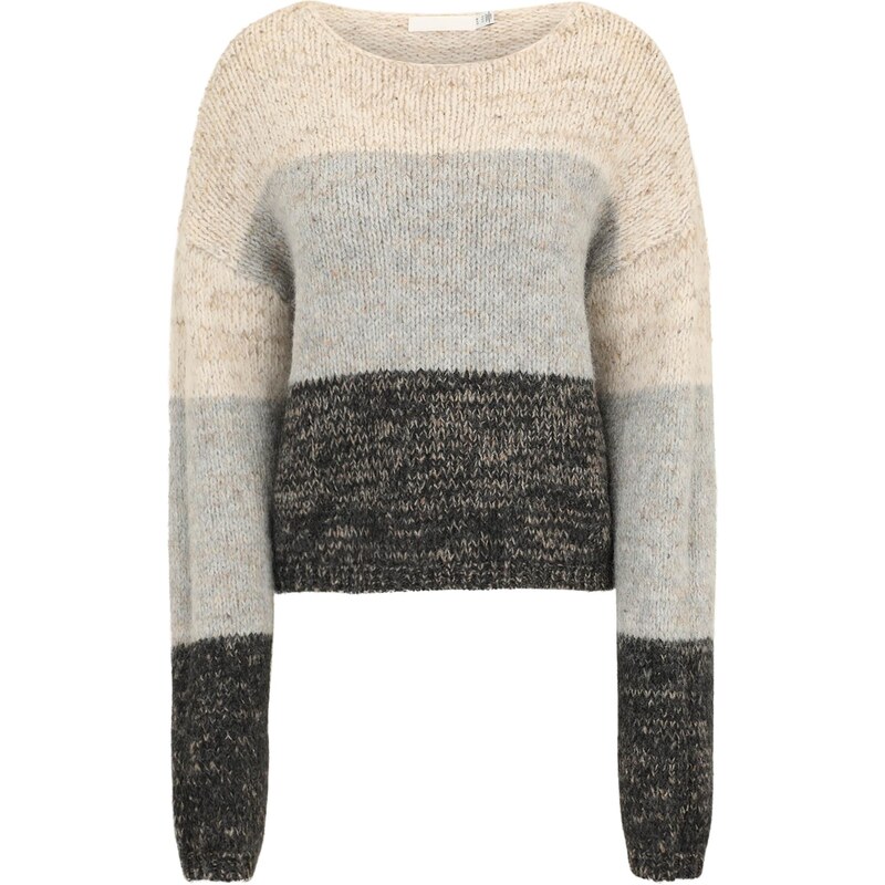 Vero Moda Tall Sveter VMJENNA béžová melírovaná / sivá melírovaná / 66146818