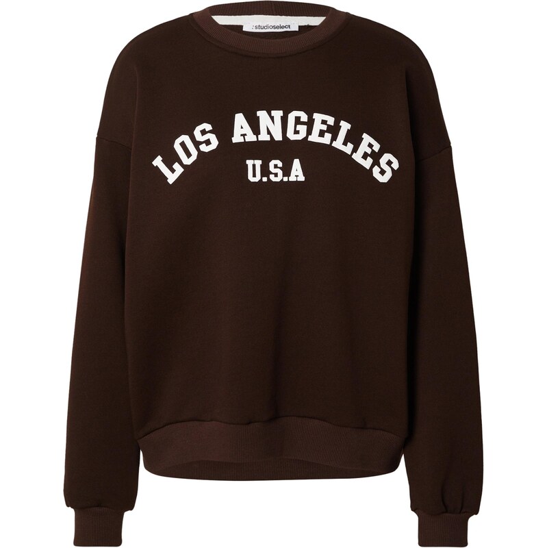 studioselect Mikina Alena tmavohnedá / biela 66147046