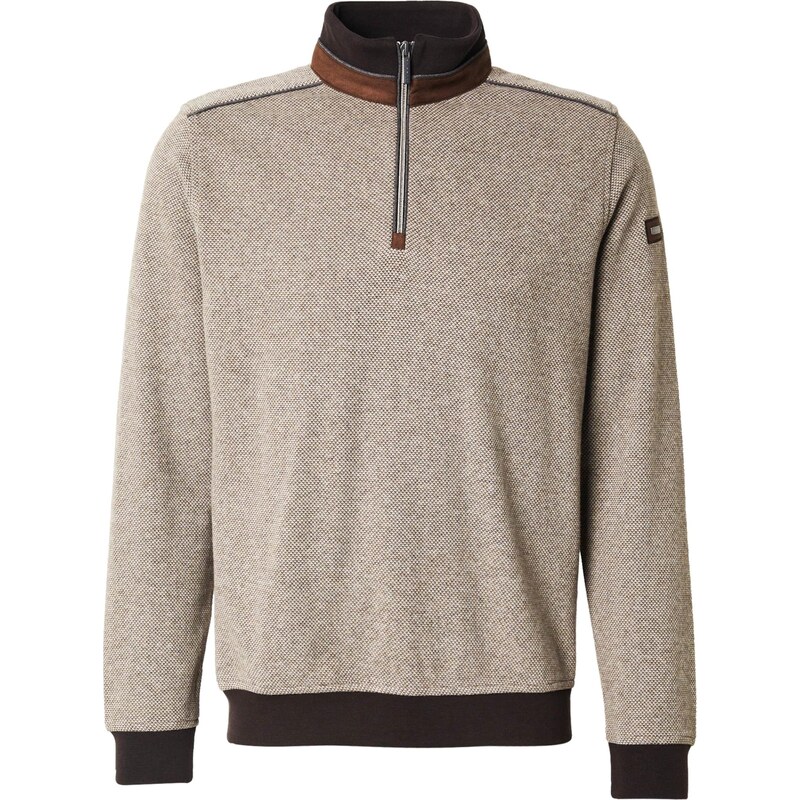 bugatti Sveter hnedá / kapučíno / tmavohnedá 66147139