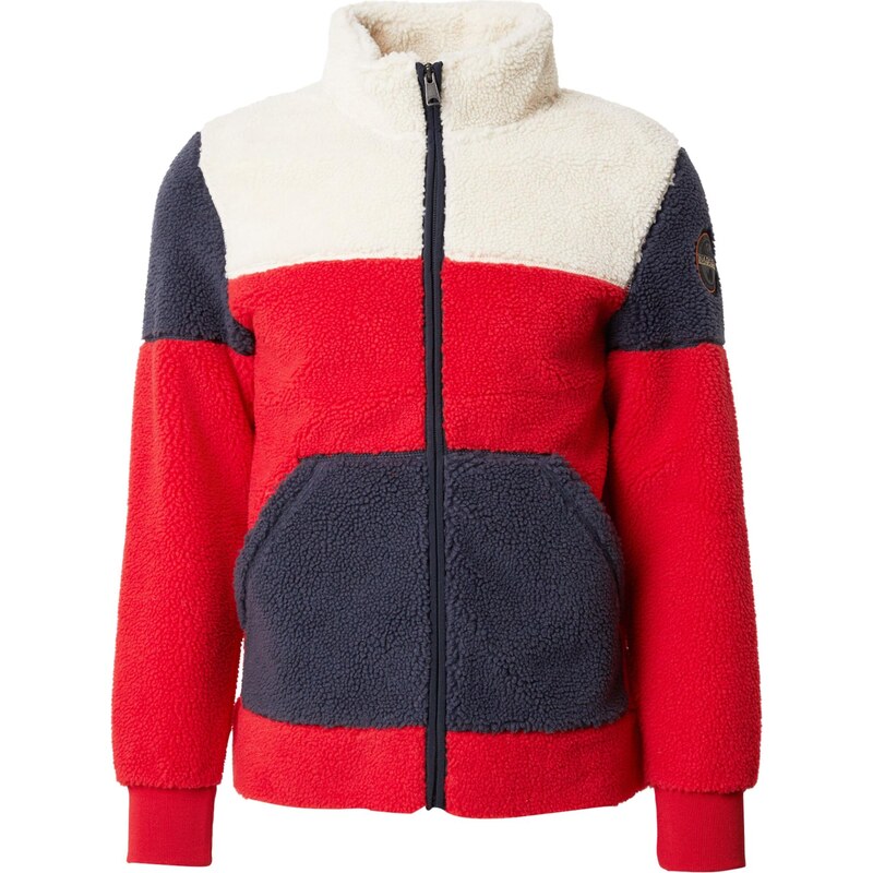 NAPAPIJRI Flisová bunda TARALGA námornícka modrá / červená / biela 66147061