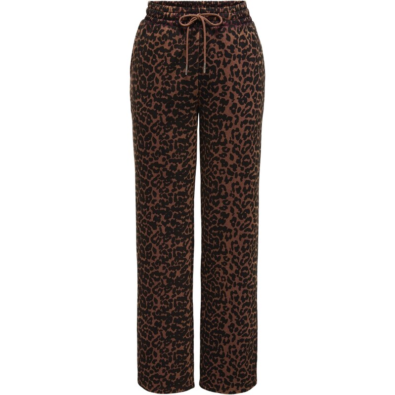 ONLY Nohavice ONLVOICE čokoládová / čierna 66147177