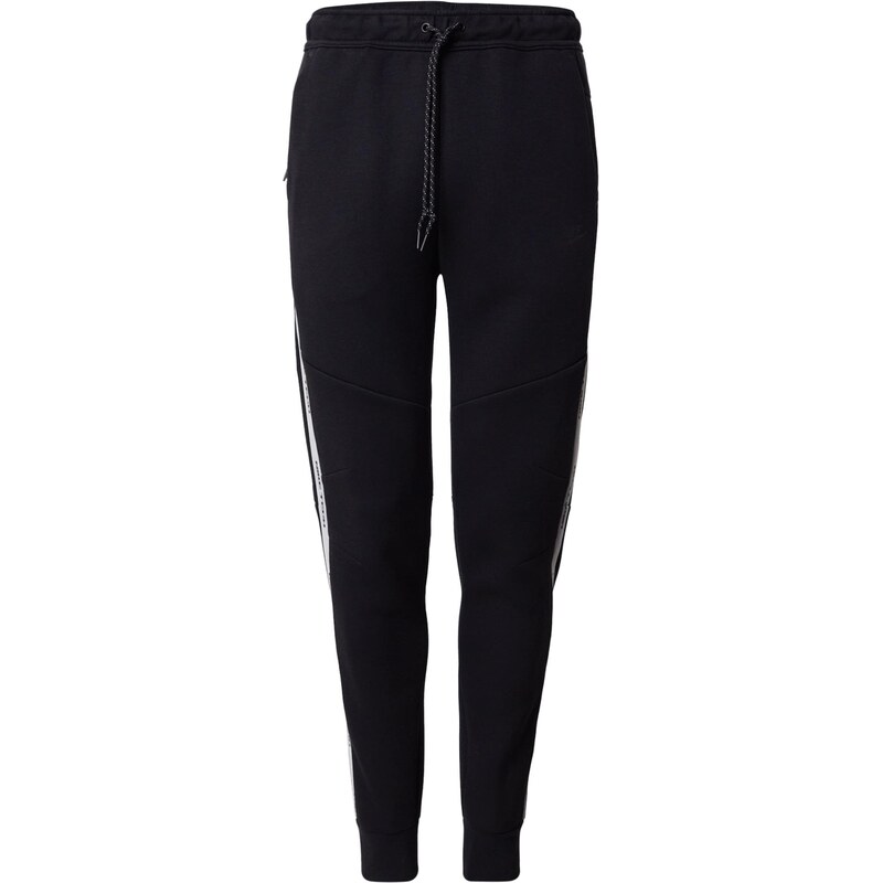 Nike Sportswear Nohavice TECH FLC striebornosivá / čierna 66147184