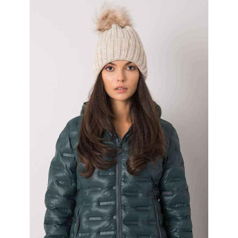 RUE PARIS Béžová čiapka so striebornou nitkou JK-CZ-22.93 57948593