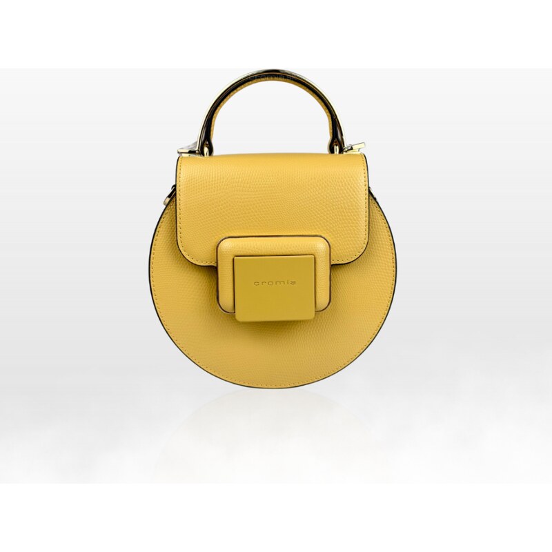 CROMIA IT CHIC kožená kabelka – horčicovo-žltá 66130947