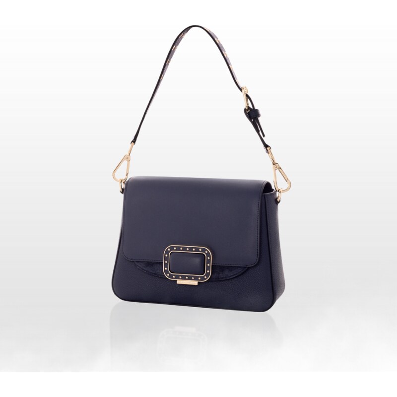 CROMIA GRACE kožená kabelka – tmavomodrá 65768744