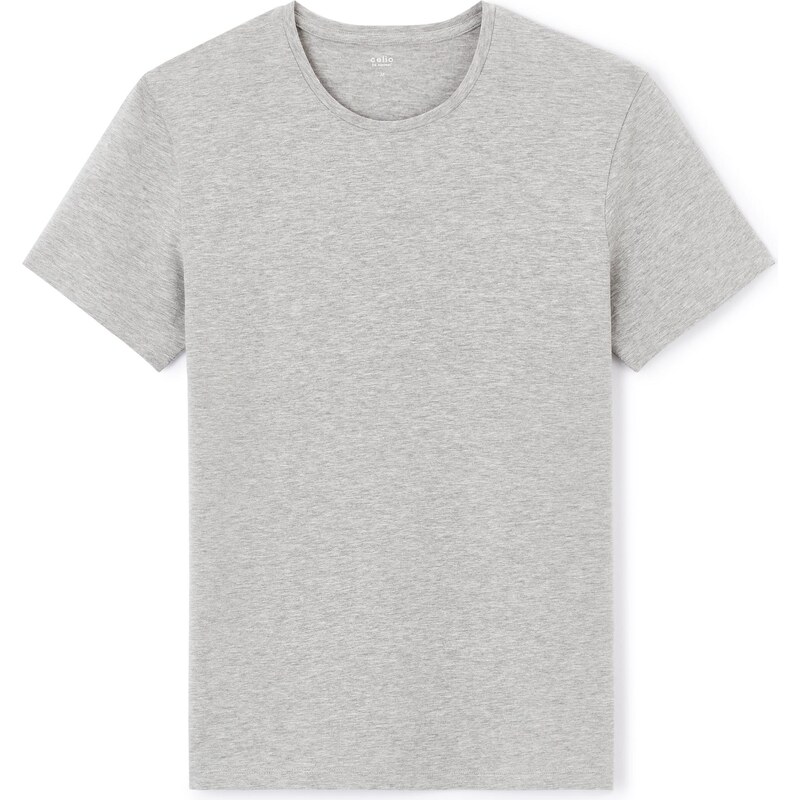 Šedé pánske basic tričko Celio Neunir 50500767
